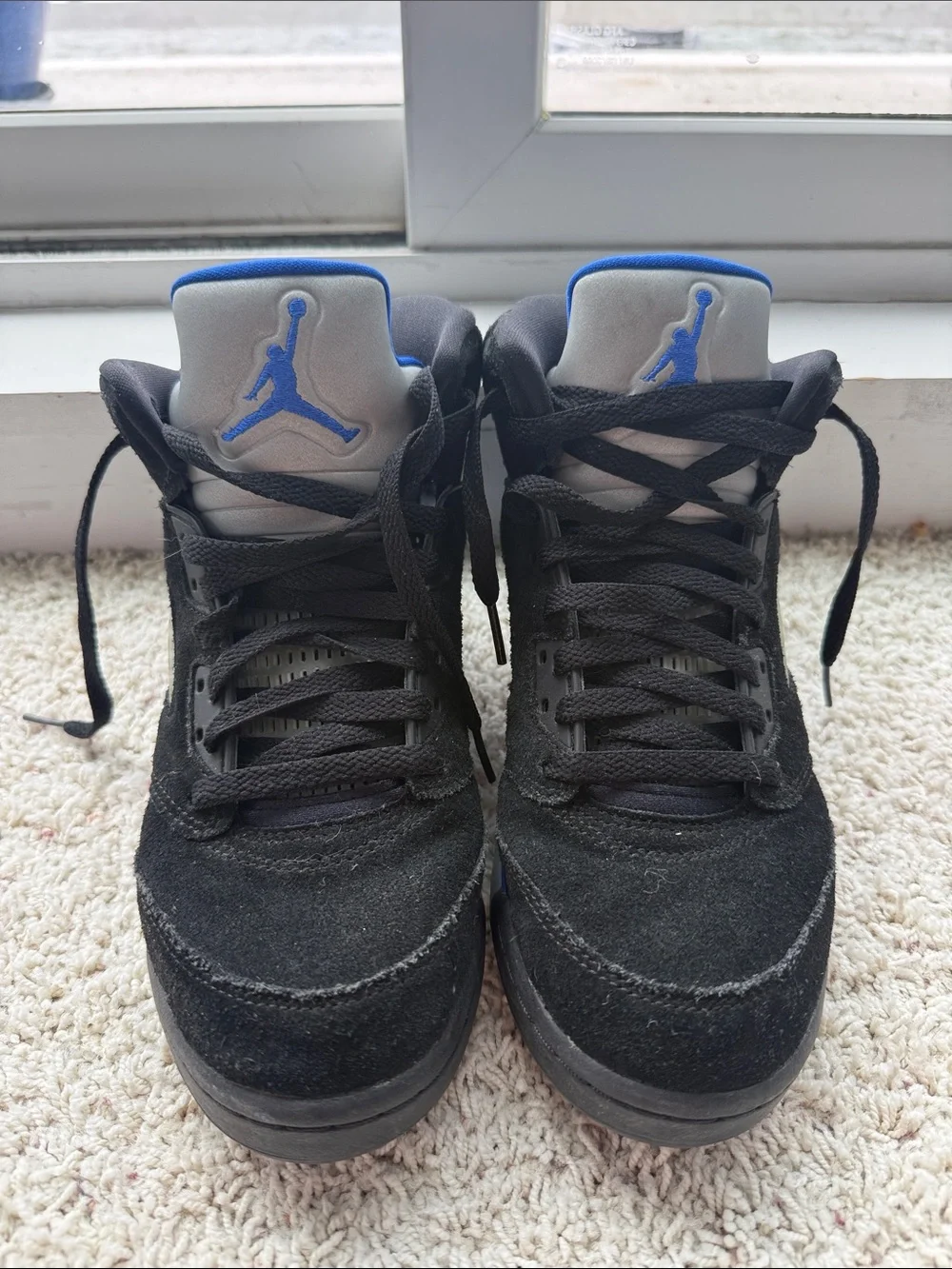 Black and Blue Air Jordans